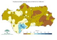 Precipitación acumulada desde el 1 de septiembre.