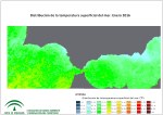 Temperatura superficial del mar (SST). Enero 2016