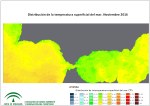 Ampliar mapa, temperatura superficial del mar (SST). Noviembre 2016