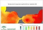 Temperatura superficial del mar (SST). Septiembre 2016