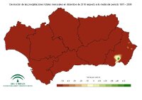 Desviación del mes respecto a la normal (%)