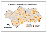 Intensidad de la sequía pluviométrica