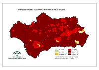 Intensidad de la sequía pluviométrica