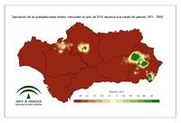 Desviación del mes respecto a la normal (%)