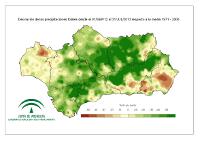 Desviación de la precipitación acumulada respecto a la normal (%)