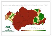 Desviación del mes respecto a la normal (%)