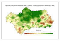 Desviación de la precipitación acumulada respecto a la normal (%)