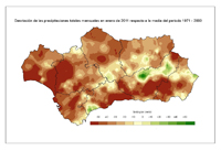 Desviación del mes respecto a la normal (%)
