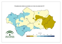 Precipitación total mensual