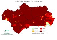 Intensidad de la sequía pluviométrica