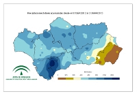 Precipitación acumulada desde el 1 de septiembre.