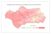 Temperatura media desde el 1 de septiembre.