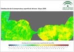 Temperatura superficial del mar (SST). Mayo 2004