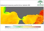 Temperatura superficial del mar (SST). Septiembre 2004