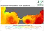 Temperatura superficial del mar (SST). Septiembre 2008