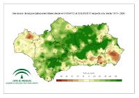 Desviación de la precipitación acumulada respecto a la normal (%)