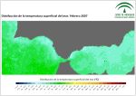 Temperatura superficial del mar (SST). Febrero 2007