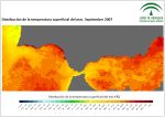 Temperatura superficial del mar (SST). Septiembre 2007