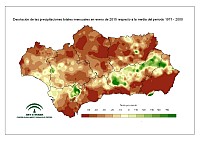 Desviación del mes respecto a la normal (%)