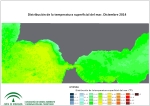 Temperatura superficial del mar (SST). Diciembre 2014