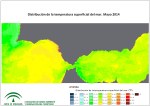 Temperatura superficial del mar (SST). Mayo 2014