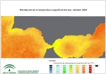Temperatura superficial del mar (SST). Octubre 2014