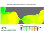 Temperatura superficial del mar (SST). Primavera 2014