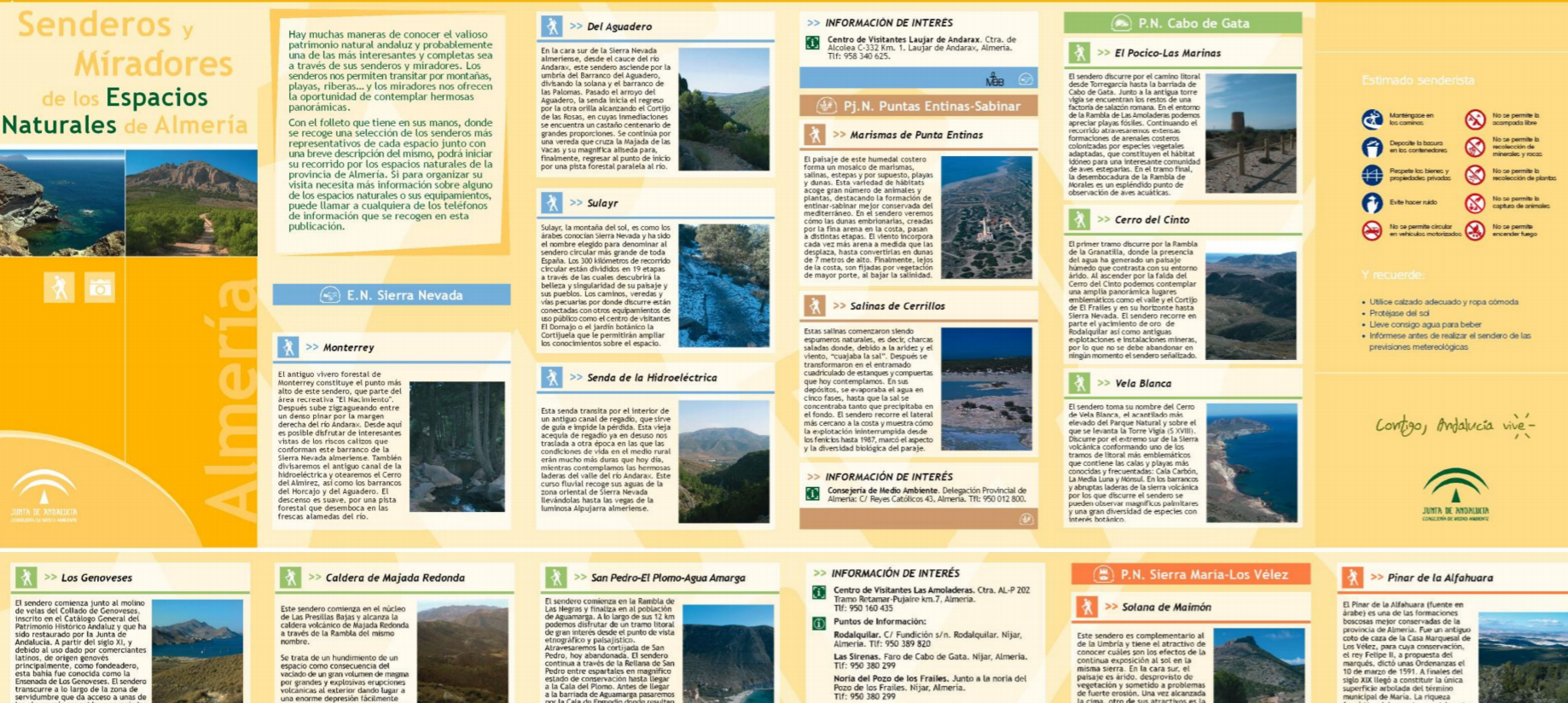 Senderos y miradores en Espacios Naturales de Andalucía (2007)