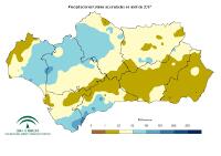 Precipitación total mensual
