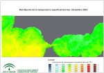 Temperatura superficial del mar (SST). Diciembre 2015