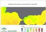 Temperatura superficial del mar (SST). Otoño 2015