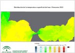 Temperatura superficial del mar (SST). Primavera 2015