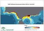 Coeficiente de atenuación difusa (K490). Junio 2018
