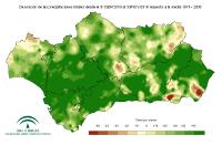 Desviación de la precipitación acumulada respecto a la normal (%)