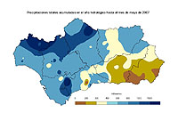 Precipitación acumulada desde el 1 de septiembre.