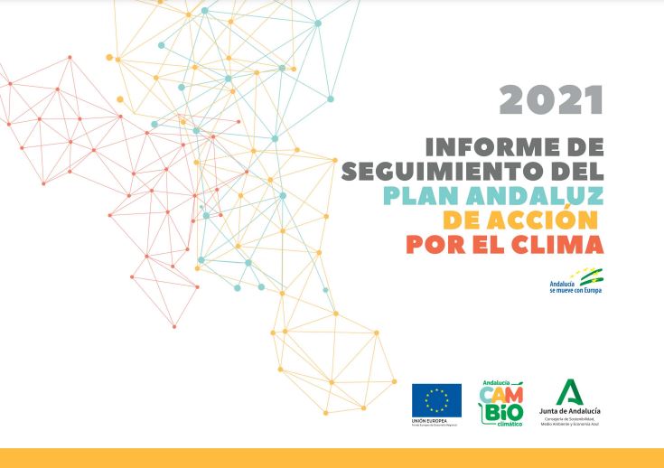 Portada del Informe de seguimiento del Plan Andaluz de Acción por el Clima (PAAC) 2021