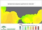 Temperatura superficial del mar (SST). Otoño 2017