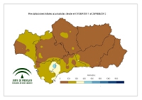 Precipitación acumulada desde el 1 de septiembre.