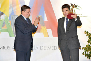 Recogida del Premio al Mejor Proyecto de Educación Ambiental