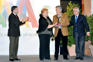 Recogida del Premio Valores Naturales de Andalucía