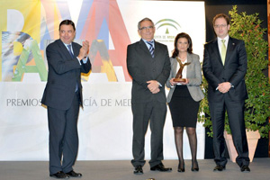 Recogida del Premio al Mejor Proyecto contra el Cambio Climático