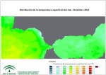 Temperatura superficial del mar (SST). Diciembre 2013