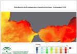 Temperatura superficial del mar (SST). Septiembre 2013