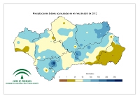Precipitación total mensual