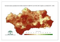 Desviación de la precipitación acumulada respecto a la normal (%)