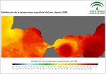 Temperatura superficial del mar (SST). Agosto 2006