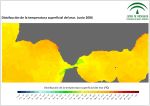 Temperatura superficial del mar (SST). Junio 2006