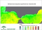 Ampliar mapa, temperatura superficial del mar (SST). Noviembre 2018