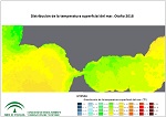 Temperatura superficial del mar (SST). Otoño 2018