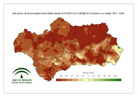 Desviación de la precipitación acumulada respecto a la normal (%)